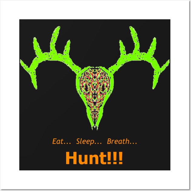 Buck Skull Hunt Wall Art by PromiscuousImpressions